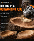 Beefy Tungsten Carbide Wood Carving Discs Set For 4 Inch And 4.5 Inch Grinders used for shaping bowl on hardwood