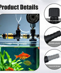 15 Pack Aquarium Air Flow Valves For 3/16 Inch ID Airline Tubing T Shaped Adjustable Black Plastic Air Flow Regulator in aquarium setup