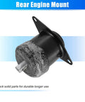 Straight Shot Engine Motor Mount For Honda Accord And Crosstour 2008 To 2012, black solid rear mount close-up view.