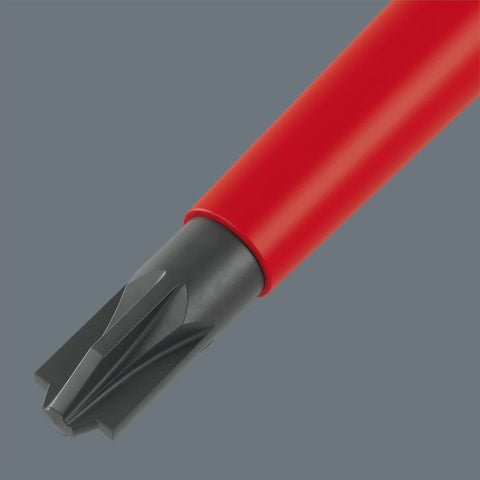 Close-up of Kraftform handle Phillips head from Phillips Head Screwdrivers Multi Tool Kit With Slim Kraftform Handle And Reduced Blade Diameter