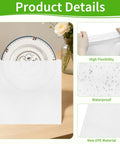 500 Pack Dish Packing Supplies With Foam Wrap Pouches And Sheets For Moving Dope Set of Assorted Sizes shown with plate
