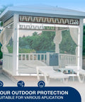 Clear Vinyl Tarp 10x10 Heavy Duty 15oz Waterproof Tarpaulin Transparent PVC With Reinforced Edges And Aluminum Eyelets