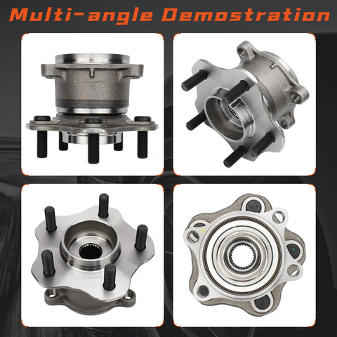 Two Pack Rear Wheel Hub Bearing Assembly For AWD Nissan Juke 2011 2014 And Rogue 2008 2013 Left And Right Sides Non ABS