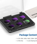 ND Filter Set For DJI Mini 3 And Mini 3 Pro 6 Pack With CPL ND8 ND16 ND32 ND64 ND128, Lightweight Aviation Aluminum Frame in box
