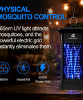 High Powered Bug Zapper 15W 4000V For Indoor And Outdoor Mosquito Killer With 365 Nm Light Attractant Electric Grid Mosquito Trap