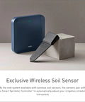 Smart Wireless Soil Sensor For Lawn And Garden Automatic Moisture Meter With 1 3 And 5 Inch Depth Monitoring device on display.
