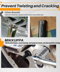Comparison of spike lug nut socket keys highlighting durability and design, focusing on MIKKUPPA's tough chrome finish.