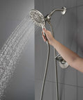 Arvo 14 Series Brushed Nickel Shower Faucet Set With In2ition 2 In 1 Dual Shower Head And Handheld Spray Combo Valve Trim Kit