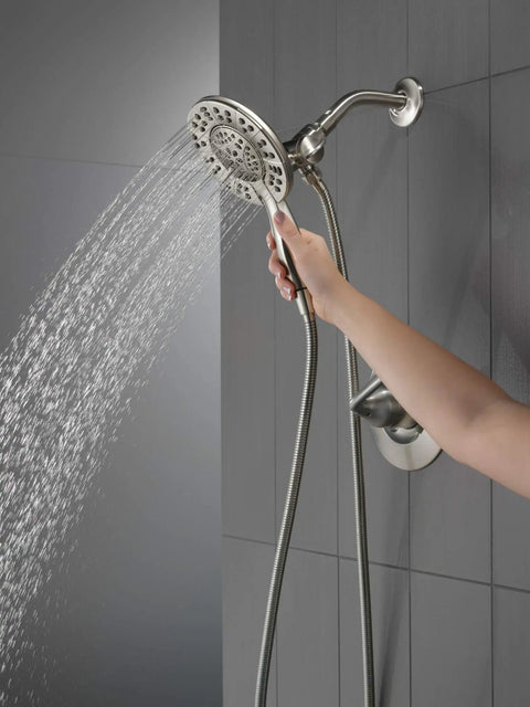 Arvo 14 Series Brushed Nickel Shower Faucet Set With In2ition 2 In 1 Dual Shower Head And Handheld Spray Combo Valve Trim Kit