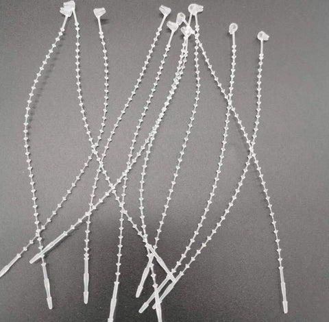 Keep Your Shop Floor Locked Down With These 1000 Clear Beaded Cable Ties Featuring Quick Snap Pin Locks Tamper Resistant Plastic Fasteners for price tags.