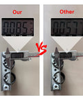 Comparison of Heavy Duty Rocker Recliner Spring Replacement Set Of Two top mount steel thickness measurement, 0.085in vs 0.057in.