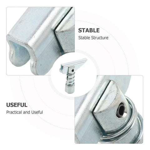 Heavy Duty 3 Ton Forklift Replacement Locating Pins with Large Base, zinc plated, stable structure for secure loads.