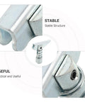 Close-up of Heavy Duty Forklift Fork Locating Pins 3 Pack For 3 Ton featuring stable metal structure and locking mechanism.