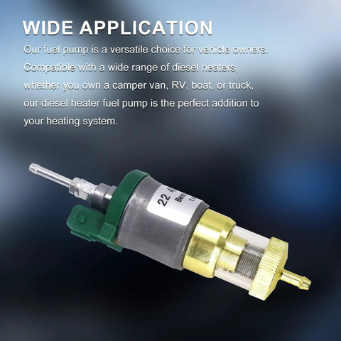 Oil Fuel Pump With Double Filter For 2KW 3KW 5KW Diesel Heater Inline Electric Dosing Pump Pulse Metering Fuel Delivery