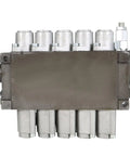 Heavy Duty Five Spool Hydraulic Control Valve Beefed Up 3600 PSI 13 GPM SAE Ports Inlet Outlet For Tractors Loaders And Log Splitters