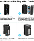 Installation steps for Adjustable Video Doorbell Corner Mount With Anti Theft Design From 30 To 140 Degrees Compatible With Video Doorbell 2 3 3 Plus 4 And 2020 Release No Fuss Setup For Apartments Rentals Dorms