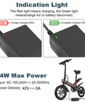 Charging indicator lights on 42V 2A Electric Scooter Charger Universal Replacement With 7 Plugs, 36V 10S Li-ion Battery Compatible