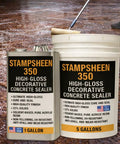 High Gloss Wet Look Concrete Sealer Solvent Based Acrylic Cure And Seal UV Resistant Non Yellowing Formula in gallon and five-gallon containers.