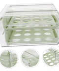 Multi Layer Plastic Egg Cartons That Serve As A Brilliant Fridge Staple with two-layer design and secure egg compartments.
