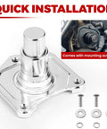 Chrome Bolt-On Starter Push Button Solenoid Cover For Harley Evo Twin Cam And Most 1.2/1.4 kW Aftermarket Starters, Easy Backup Start System For Quick, Smooth Cranks. chrome aluminum cover with mounting screws