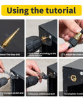 Tutorial using Rivet Nut Tool Kit With Step Drill Bit And 100 Rivet Nuts, SAE And Metric Mandrels for DIY projects.