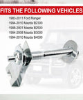 Heavy Duty Steel Truck Bed Mounting Bolt Kit For Ford Ranger 1983 2011 Replacement Hardware showing bolt compatibility with vehicles.