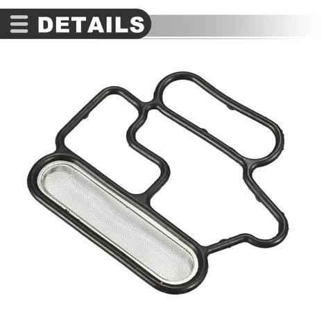 Auto Solenoid Gasket Spool Valve For Honda Accord 2008 2012 Rubber And Metal Gasket Filter Screen Black Silver Tone