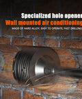 Rock Solid Concrete Hole Saw Kit 11 Piece Set Featuring Sds Plus Shank And Tungsten Carbide Tips 30Mm 40Mm 50Mm 65Mm Sizes cutting through brick wall.