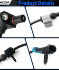 Built Tough Front Abs Wheel Speed Sensor Pair Left And Right For Chevy Silverado Tahoe with connectors and wiring detail.