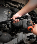 Offset Extension Wrench Kit With Half Inch, Quarter Inch And Three Eighth Inch Square Drive Adapters used in engine bay
