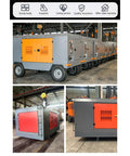 Heavy Duty Oil Free Rotary Screw Air Compressor Built For The Daily Grind Workshop And Factory Floor With High Pressure Air Delivery That Runs Slick All Day Long, showing multiple units.