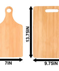 Engineer By Day Chef By Night Wood Cutting Board Dope Gift For STEM Lovers Rectangle 13.75 Inch By 9.75 Inch Half Inch Thick Pre Oiled Finish Includes A 3.75 Inch By 1.25 Inch Display Slot showing size comparison with smaller board.