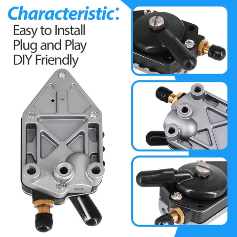 Outboard Fuel Pump For Boat Motors 25 35 50 65 70 75 85 88 90 100 105 115 125 135 140 HP Replaces OE 438556 18-7352
