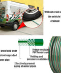 Smooth Operator Garden Hose Reel Cart With Big Rollers Heavy Duty Rolling Stand Holds Forty Feet Of Upgraded Thick Hose and display of features.
