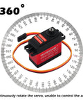 Beefy 25Kg Digital Servo With 360 Degree Rotation, Waterproof Metal Gear, High Torque For DIY Robot Arm RC Models