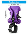 Heavy Duty Drill Holder With Secure Double Buckle Belt Clip For Power Tools Like Hammers And Electric Drills Perfect For Job Sites, purple, 60mm x 78mm size.