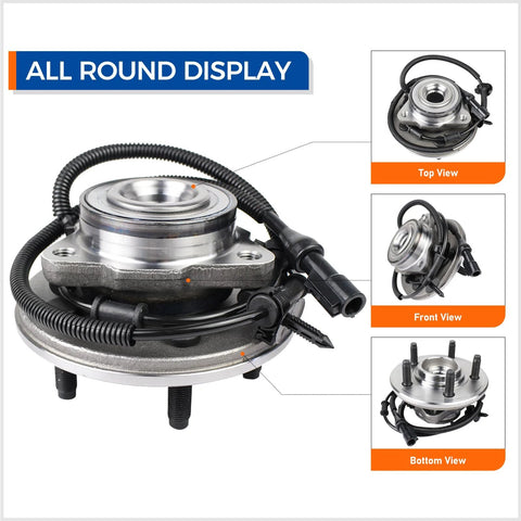 Set Of 2 Wheel Hub Bearing Assembly For 2002 To 2005 Ford Explorer, 2003 To 2005 Lincoln Aviator, And Mercury Mountaineer, 5 Lug With ABS