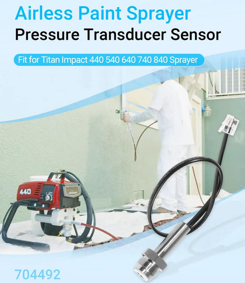 Airless Sprayer Pressure Transducer 704492 Compatible With Impact 400 440 540 640 740 840 1140 TT Sprayers Pressure Sensor