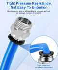 Push To Connect Pneumatic Fittings Half Inch Tube Outer Diameter And Half Inch NPT Thread Quick Connect Air Line Fittings