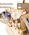 ESP32 Smart Farm Kit for Teens and Adults, Arduino and Scratch Compatible IoT Greenhouse With Auto Watering, Pet Feeder, Solar Windmill, Hands-On DIY Coding Project Gift for Learning and Fun, automatic watering tubing