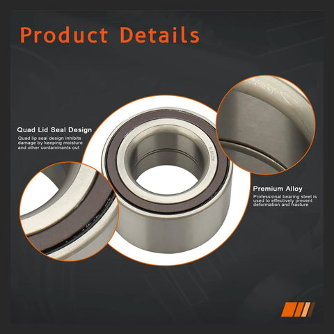 Front Wheel Hub Bearing FW89 Pair For Honda Civic 2006-2020 And Acura ILX 2013-2014, drop-in OE-style hub assembly close-up view.