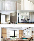 Adjustable Aluminum Curtain Track System Ceiling Mount 3.6ft To 7.2ft Length Flexible Room Divider With Runners And Hooks Easy Install White Finish No Fuss For Windows And Room Privacy in bedroom and closet