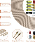 Copper-nickel brake line kit, 3/16 in OD × 25 ft, flexible corrosion-resistant tubing with 16 nuts and 4 unions