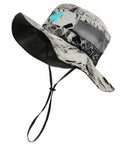 Sol Armis UPF 50 Boonie Hat For Men And Women, Breathable Sun Protection Fishing Beach Hiking Paddling Hat With Mesh Vents, Prym1 Turquoise Fade