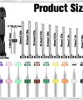 Killer 41 Piece Pin Vise Hand Drill Kit With 20 Micro Twist Bits And 20 Pcb Mini Bits For Tough Diy Crafts. Product size chart.