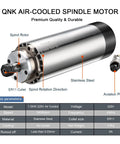 Image of CNC Spindle Motor Kit One Point Five Kilowatt 220V Air Cooled Spindle With VFD Inverter 400Hz 24000RPM ER11 Collet Set for milling.