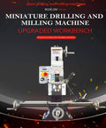 Badass Compact Desktop Milling Machine With Brushless Motor And Smooth Variable Speed, MT3 Spindle Taper benchtop drill press for metal and wood jobs.