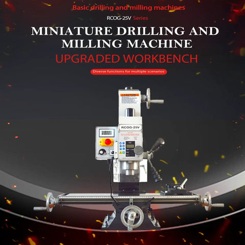 Badass Compact Desktop Milling Machine With Brushless Motor And Smooth Variable Speed, MT3 Spindle Taper benchtop drill press for metal and wood jobs.
