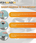 Cup Rinser For Kitchen Sink With 360 Degree Rotating Jet And Eight Water Outlets Glass Rinser Faucet Attachment Bottle Washer installation steps