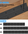 Get Your Gear On With These Badass 2 Pack 18 Inch Black Stainless Steel Piano Hinges installed on wood with countersunk holes.